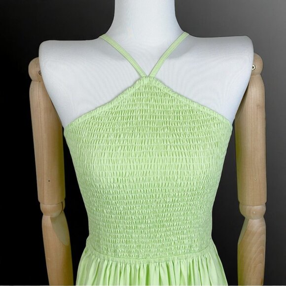 NWT Lusana Anita Midi Dress in Keylime - Picture 9 of 9
